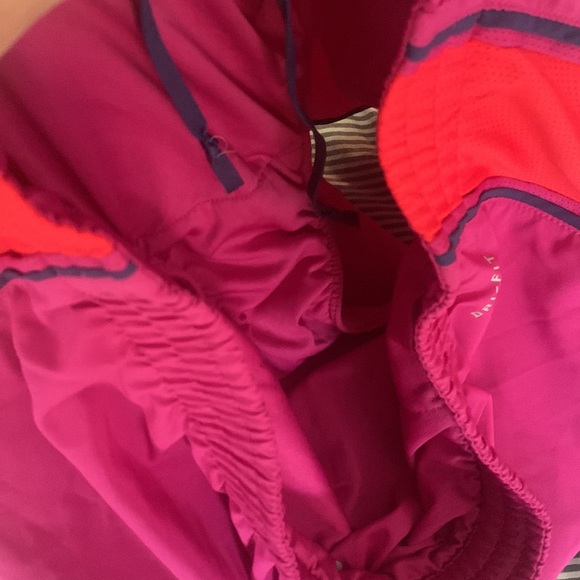 Nike Dri-Fit Running shorts large EUC purple and orange - Picture 8 of 8